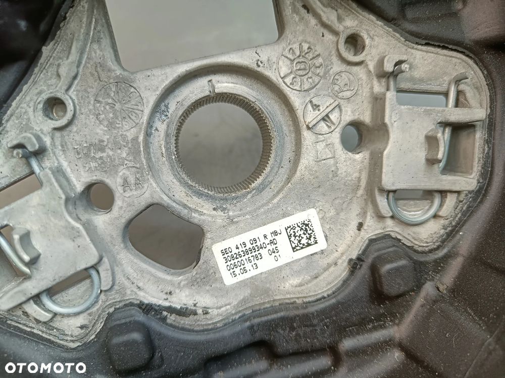 Kierownica Skoda Octavia 3 III Skóra Yeti Superb Rapid Multifunkcyjna Skóra 5E0419091R - 33