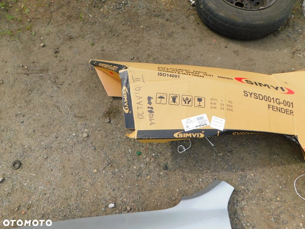 skoda octavia II błotnik lewy kolor 9102 -nowy WYSYŁKA - 4