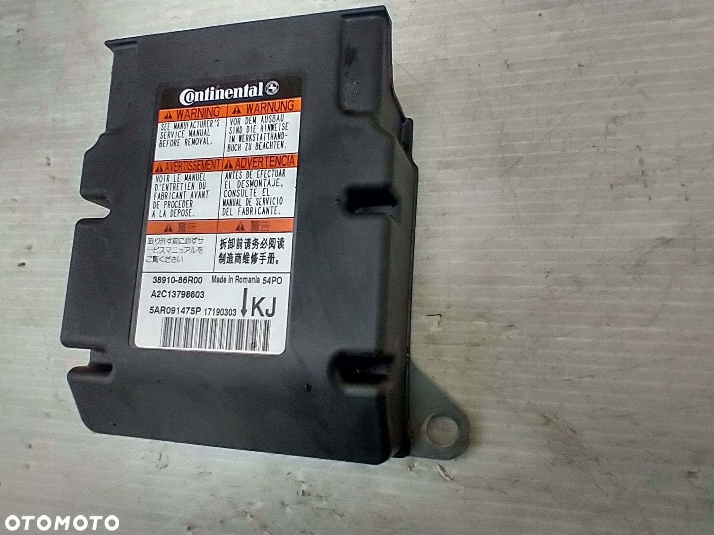 SUZUKI VITARA III 15- SENSOR MODUŁ PODUSZEK POWIETRZNYCH AIRBAG 38910-86R00 - 3