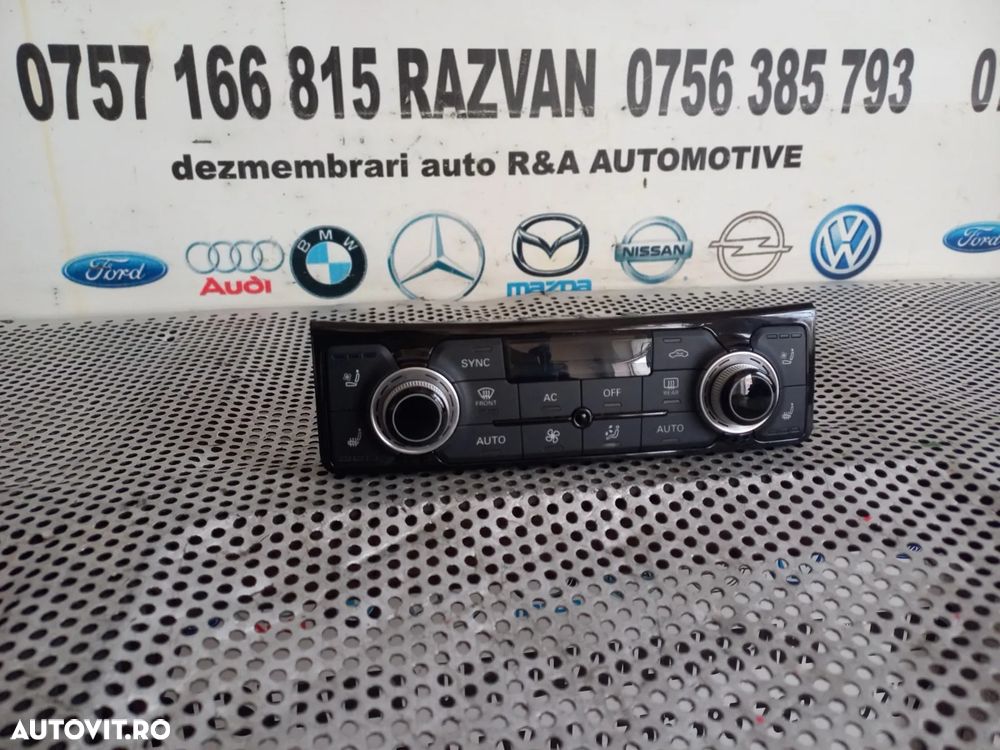 Panou Modul Comenzi Clima Climatronic Dublu Cu Incalzire Si Ventilatie In Scaune Audi A8 4H D4 An 2010-2011-2012-2013-2014-2015-2016-2017 Volan Stanga Cod 4H0820043E Dezmembrez Audi A8 4H D4 3.0 Tdi Quattro Motor CDT Cutie MXU Volan Stanga - Dezmembrari Arad - 2