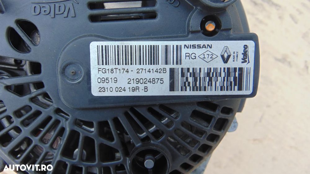 Alternator Nissan qashqai 1.5 euro 6 euro 5 dezmembrez Renault clio - 4