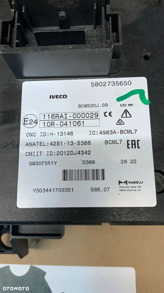 Iveco Daily Body Komputer 5802735650 - 2