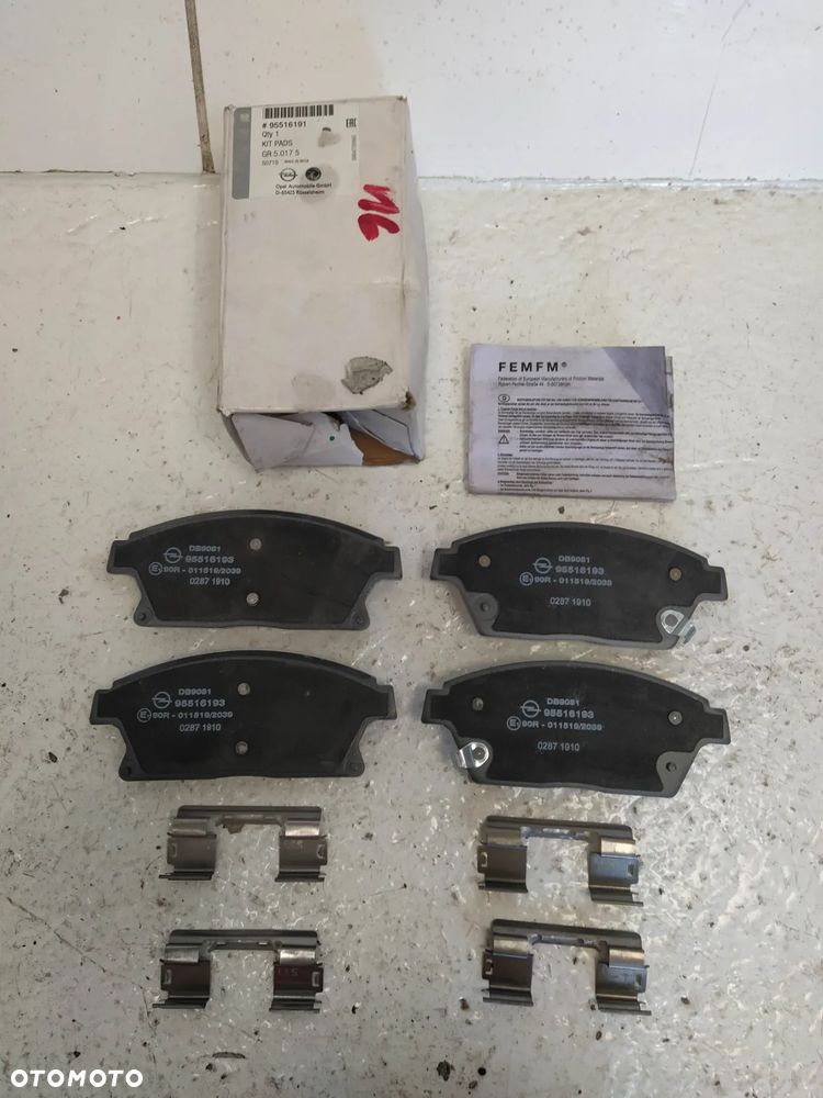 CHEVROLET AVEO CRUZE OPEL ASTRA J KLOCKI HAMULCOWE PRZÓD PRZEDNIE NOWY ORYGINAŁ - 3