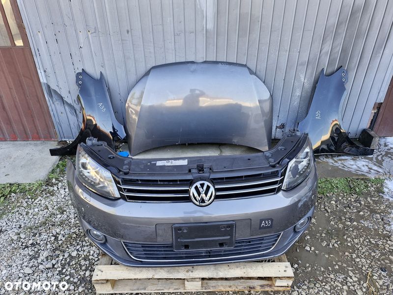 VOLKSWAGEN TOURAN II PRZÓD KOMPLETNY MASKA ZDERZAK CHŁODNICE LAMPA CADDY - 1