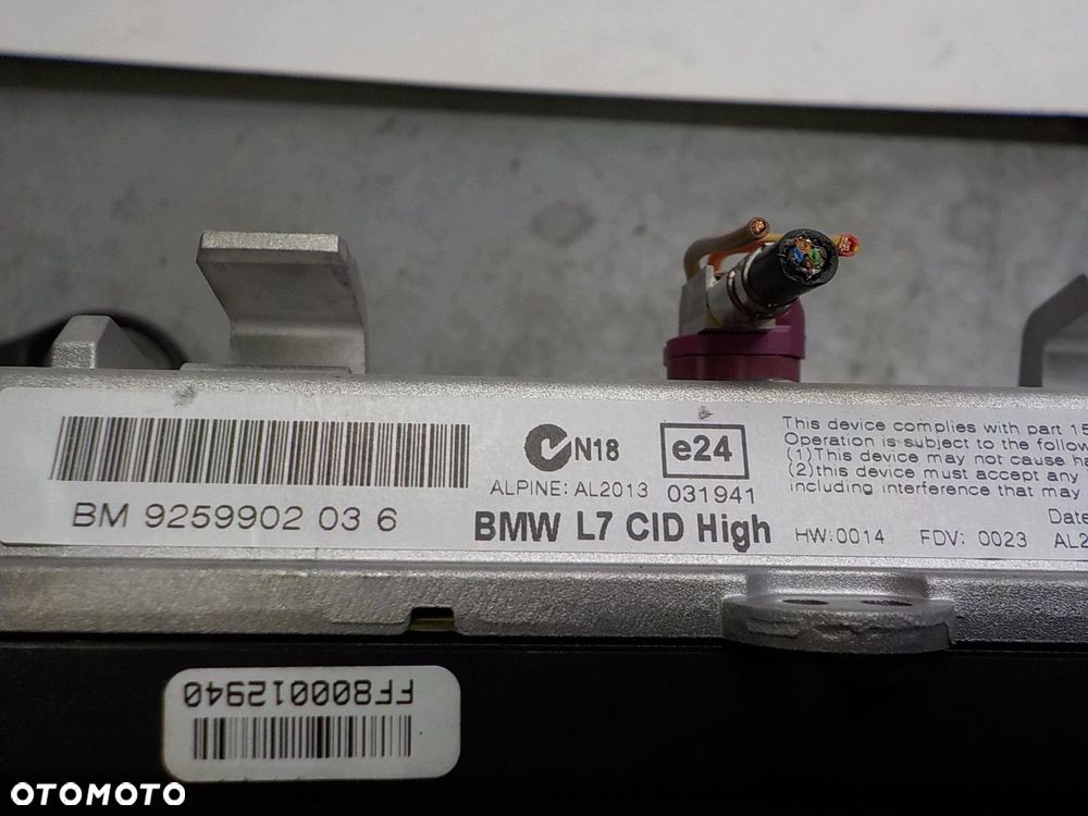BMW 1 F20 WYŚWIETLACZ EKRAN NAWIGACJI - 2
