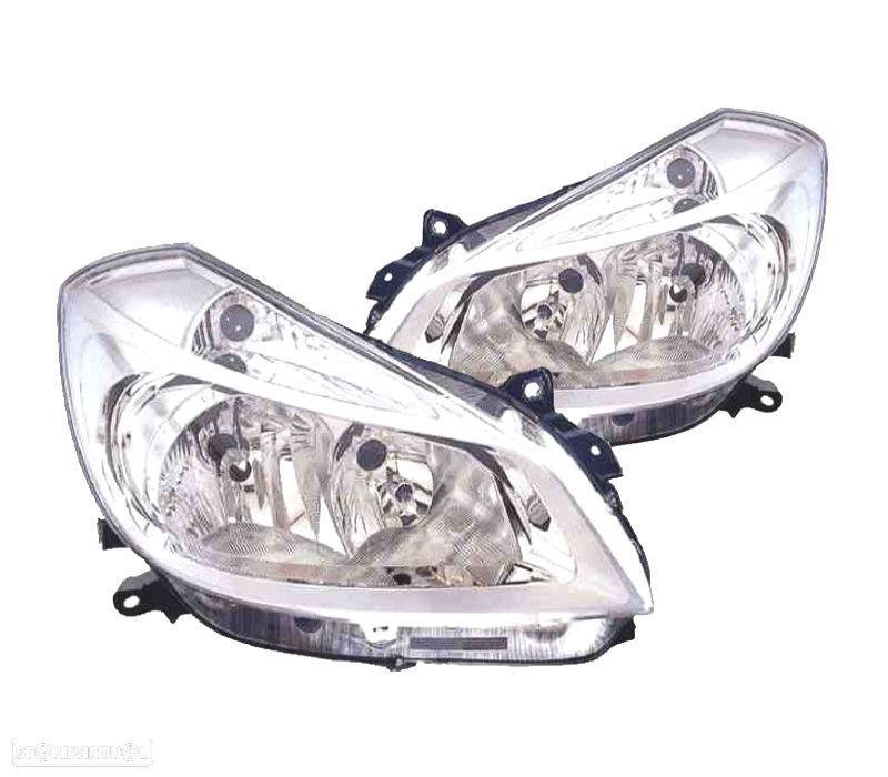FARÓIS OPTICAS PARA RENAULT CLIO III 05-09 - 1