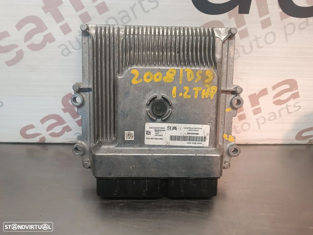 UNIDADE / CENTRALINA DO MOTOR PEUGEOT 208 2008 / CITROEN C3 II DS3 - OPEL CORSA F   1.2 PURETECH REF. A3C0320410001 9815023380 9834609880 - 1