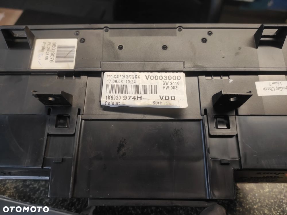 LICZNIK ZEGARY VW GOLF 5 GTI 2.0 TFSI TSI BENZYNA 1K0920974H FULL FIS SPRAWNY GWARANCJA WYSYŁKA !!! - 3
