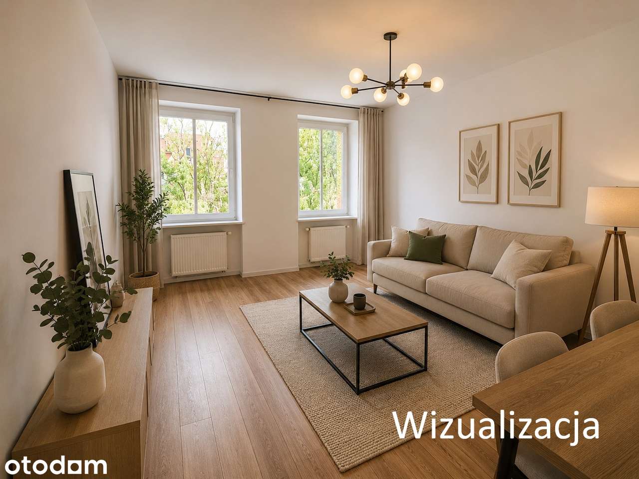 2 pokoje z kuchnią / 47 m² / cegła / blisko PKP