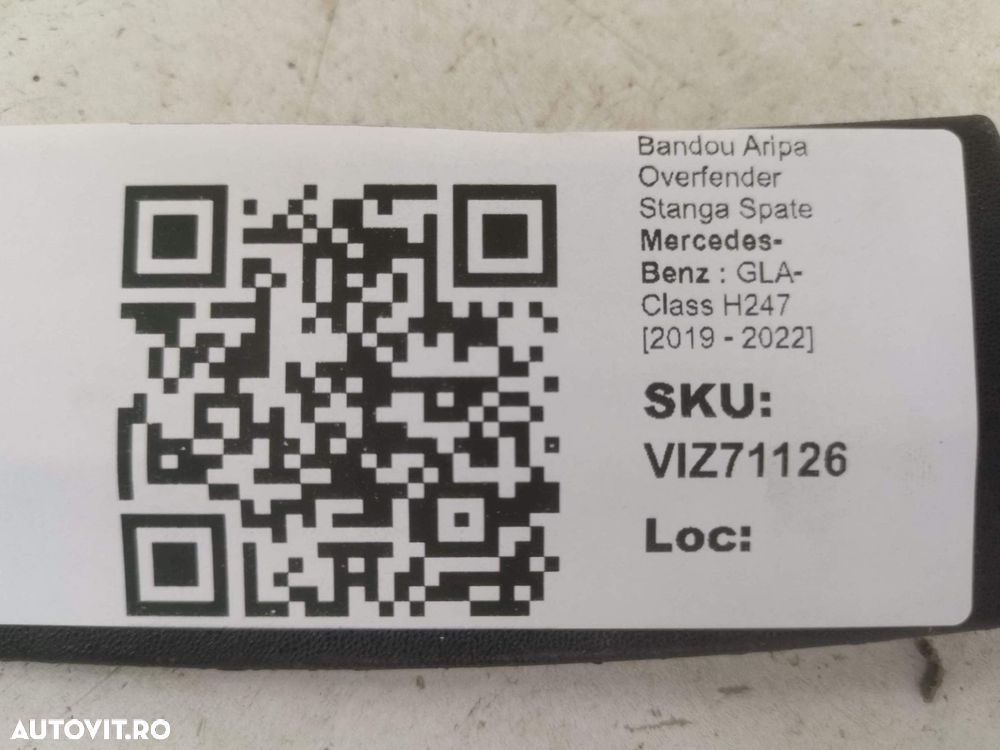 Bandou Aripa Overfender Stanga Spate Mercedes-Benz  GLA-Class H247 201 - 4