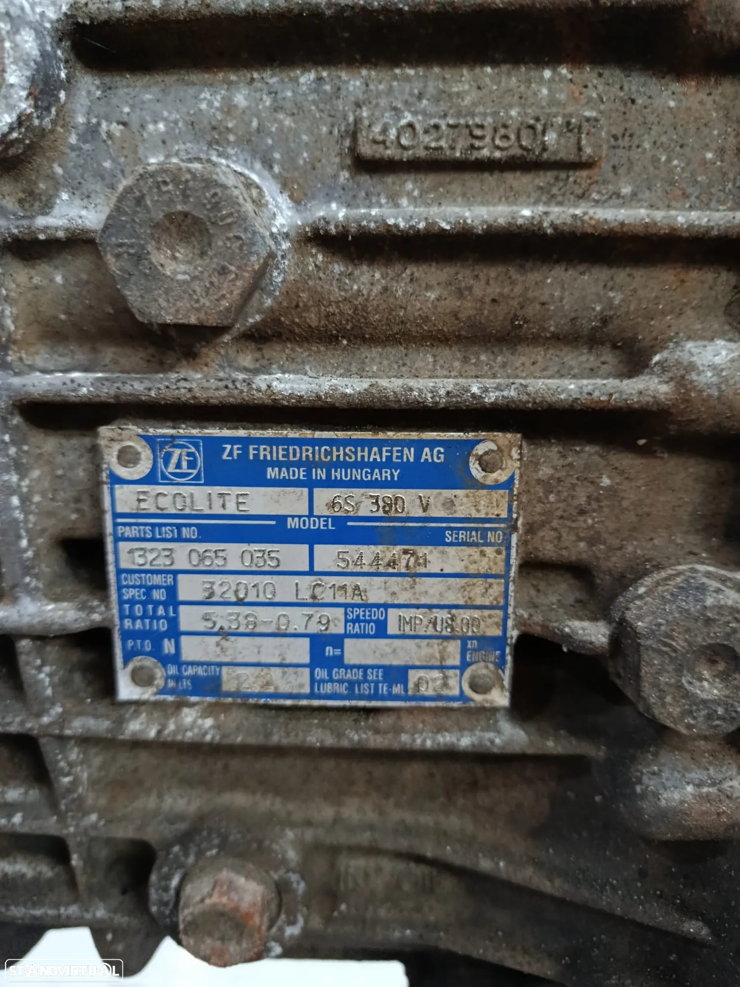 Caixa de velocidades Nissan Cabstar 2.5Dci YD25 6S380V - 4