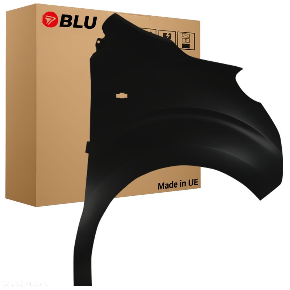 BLU Błotnik PEUGEOT EXPERT III 3 EXY prawy czarny 2016-2025 przód SchwarzOnyx - 1