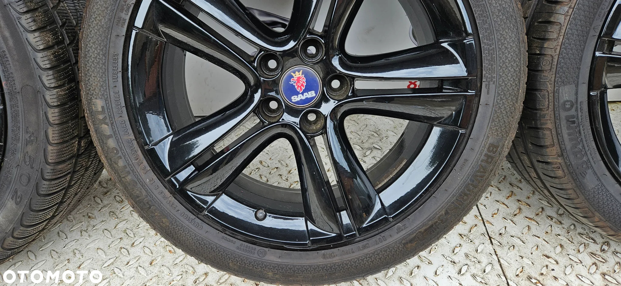 SAAB 9-3 93 II Komplet kół Alufelg Felgi Alufelgi z oponami Koła 12770237 ET 41 7.5Jx18 5x110  Opona 235/45/18 R18 18 Cali Opona Zima - 9