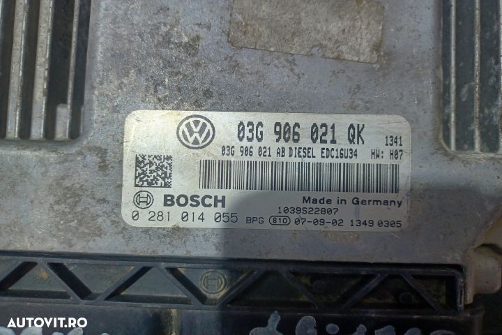 Calculator motor ECU 03G906021QK 0281014055 - 1.9 BLS  03G906021QK 02 - 3