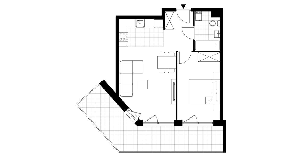 2-pokojowe mieszkanie 44m2 + balkon Bez Prowizji - Pełny obrazek: 3/23