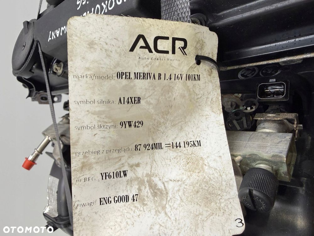 SILNIK A14XER Opel Meriva B Corsa D Astra IV J 1.4 16V 100KM tylko 144tyś - 11