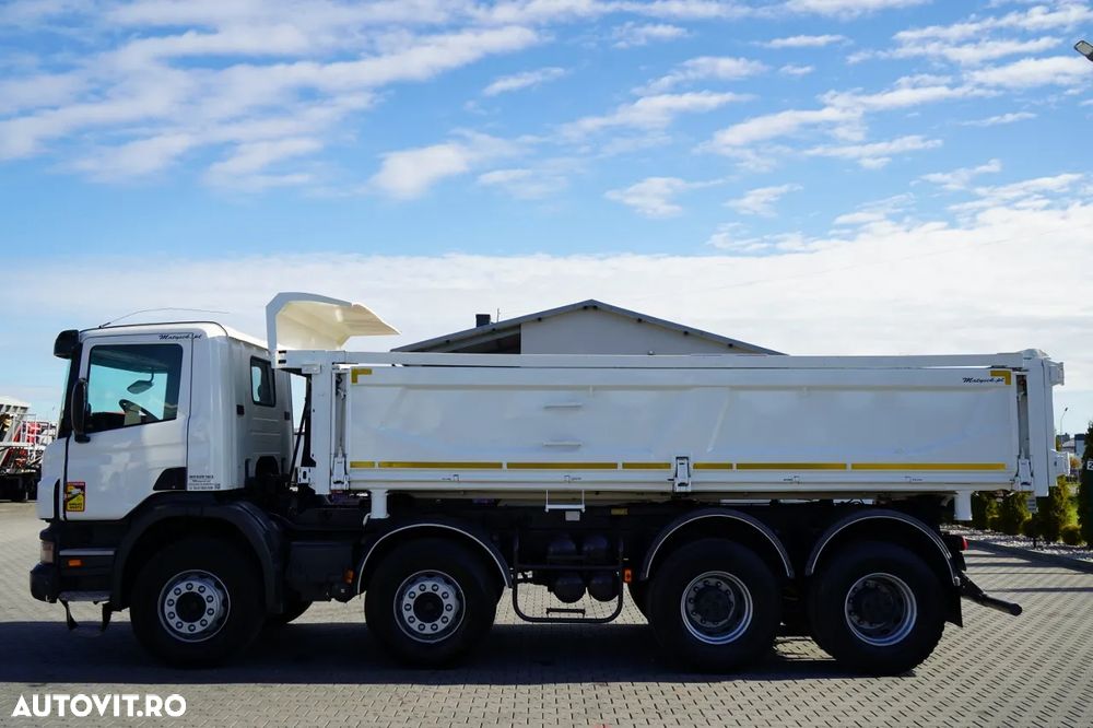 Scania P 380 / 8x4 / BASCULATOR / HIDRODOXY SIDE / BORDMATIC / IMPORTAT / SARCINĂ UTILĂ: 18.500 kg - 13