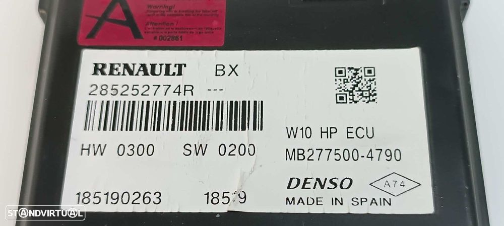 MÓDULO ELETRÓNICO RENAULT ZOE - 2