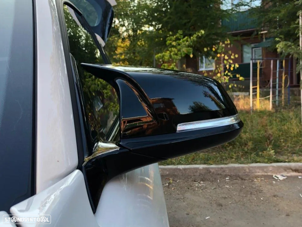 PROMOÇÃO Capas Retrovisor Preto Piano ou Carbono BMW séries 1 2 3 e 4 - 8