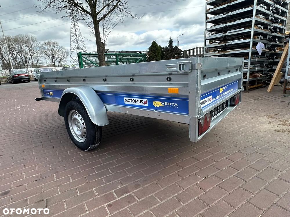Inny Przyczepa VESTA LIGHT 25 251x135x37 cm WYSOKIE BURTY spawana rama Kraków MOTOMUS - 5