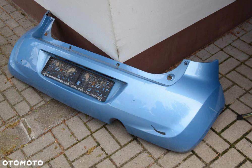 Opel Agila B II 08-15 Zderzak tył tylny błękitny ZJE ZJED - 6
