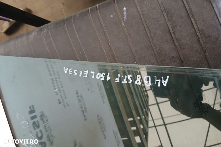 Geam usa fata stanga 43R-001582 43R-001582 Audi A4 B8/8K [2007 - 2011 - 3
