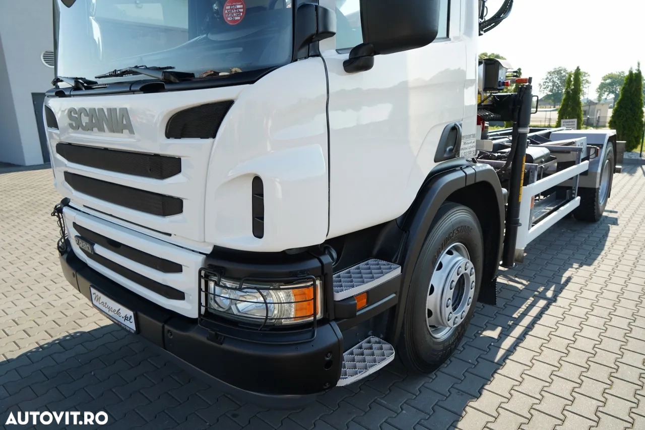 Scania P 280 / 4X2 / CILINDRU BASCUNĂ / + HMF 635 HDS / CAPACITATE DE RIDICARE 1.500 KG / EXTENSIE MAXIMĂ 7 M / RADIOCOMANDĂ / EURO 6 - 10