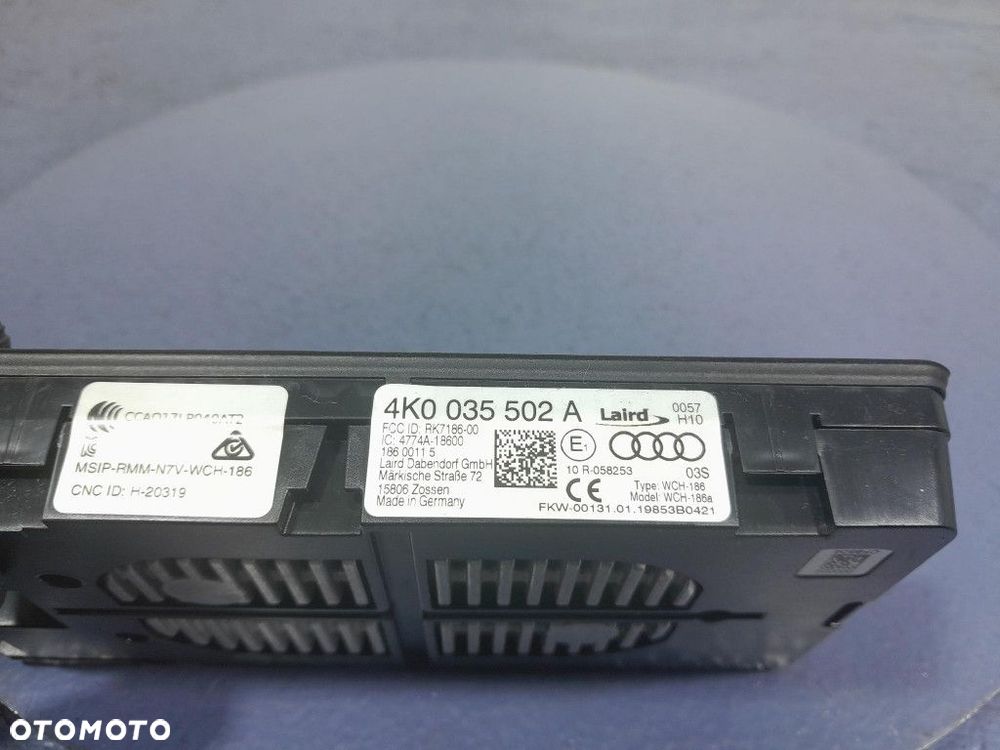 AUDI A6 C8 ŁADOWARKA INDUKCYJNA 4K0035502A - 3