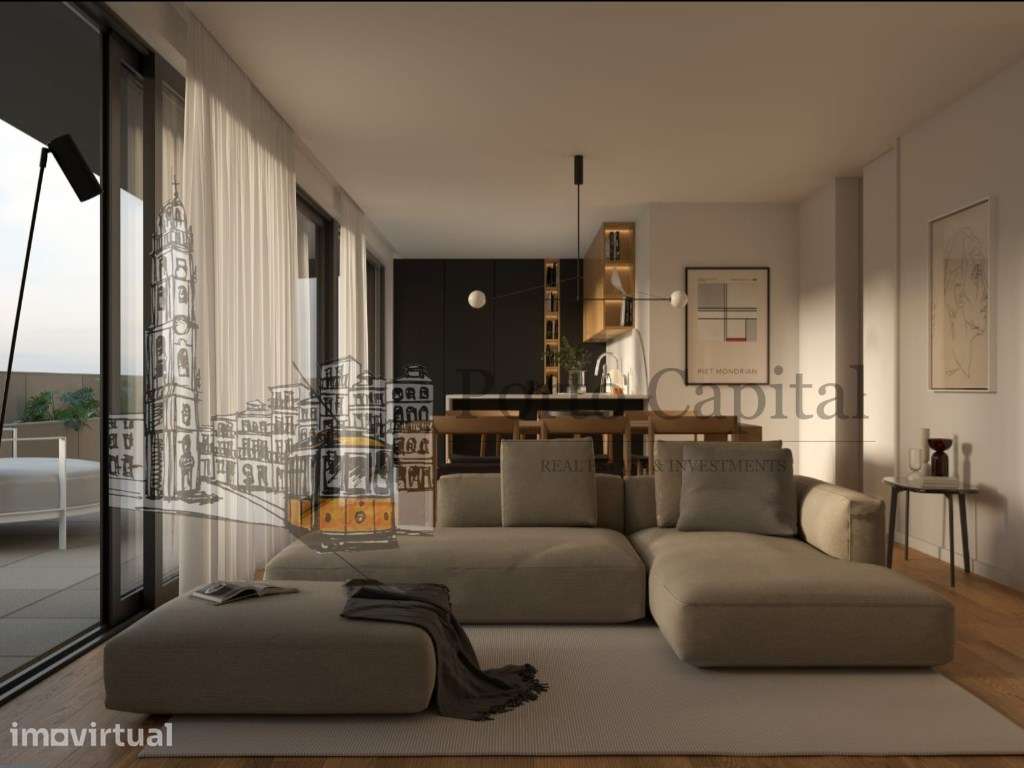 Luxuoso apartamento T2 por estrear final de construção.