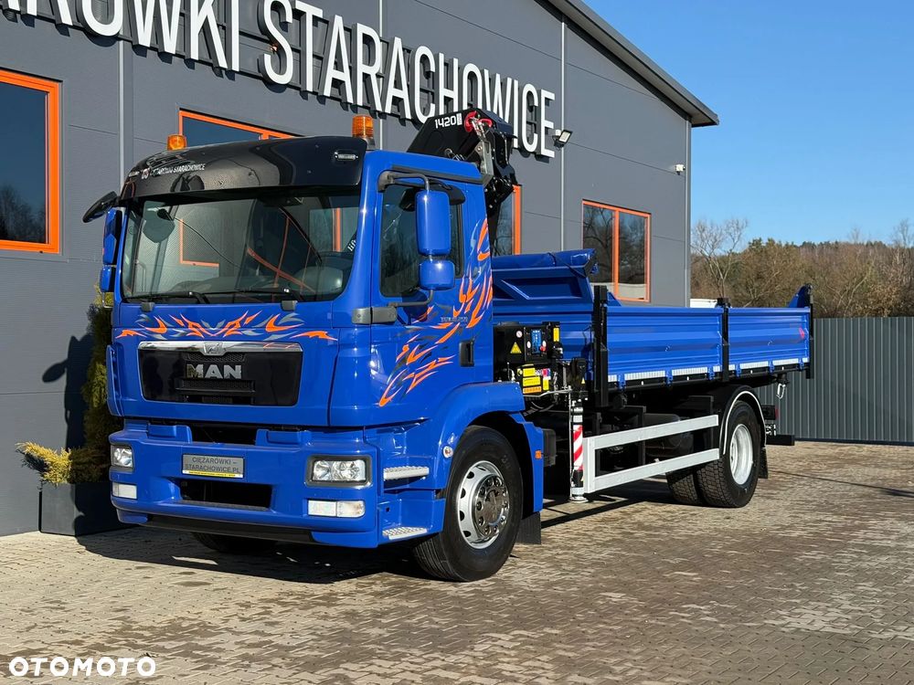 MAN TGM TGL TGS 18.250 // wywrotka 3-S + HDS HMF 1420 - K2 // E5 // budowlanka //żuraw dzwig kran crane // Świeżo sprowadzony!! - 3