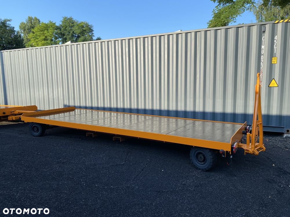 Ackermann Kampmann + Aretz KAMPA niemiecka przyczepa przemysłowa 6 ton  190x550cm dach + plandeka firanka, jak NOWA pociąg transportowy - 2