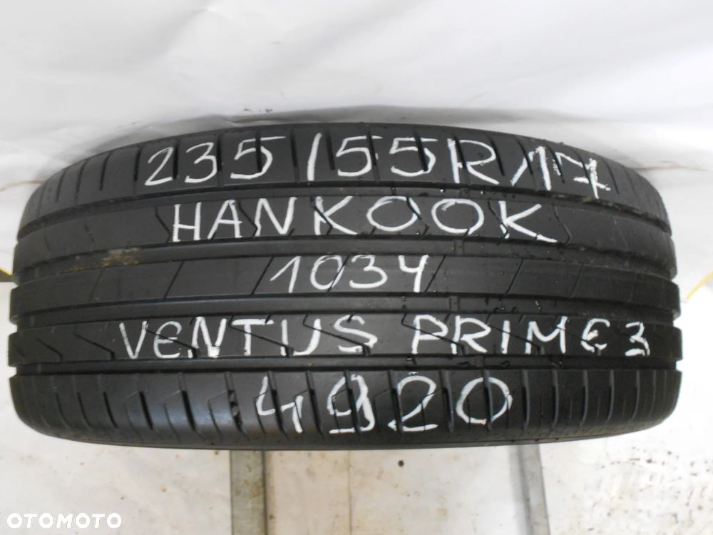 OPONA POJEDYNKA  235/55R17 HANKOOK VENTUS PRIME 3 DOT 4920 7.7MM - 1