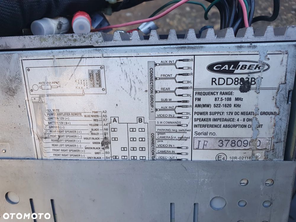 RADIO SAMOCHODOWE CD DVD 7" CALI CALIBER RDD883BT BLUETOOTH WYŚWIETLACZ PILOT - 4