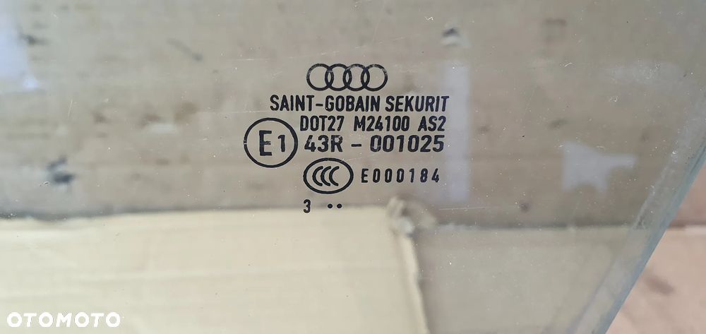 Szyba lewy przód przednia lewa Audi A4 B6 AS2 03r - 4
