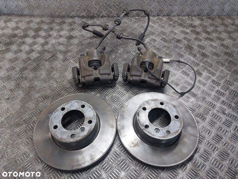 TARCZE HAMULCOWE PRZÓD + KLOCKI + ZACISKI BMW E90 E91 318i 2.0 16V ATE - 1