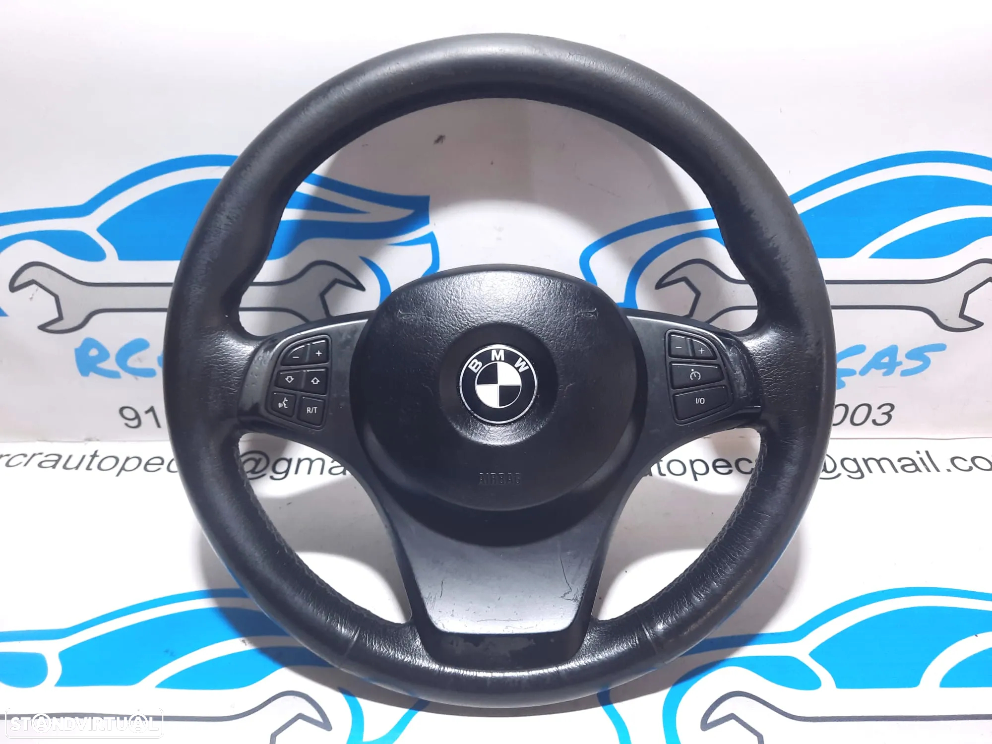 VOLANTE GUIADOR COMPLETO BMW X5 E53 32346751178 6751178 PELE AIRBAG COMANDOS MULTIFUNÇÕES CONTROLO - 10