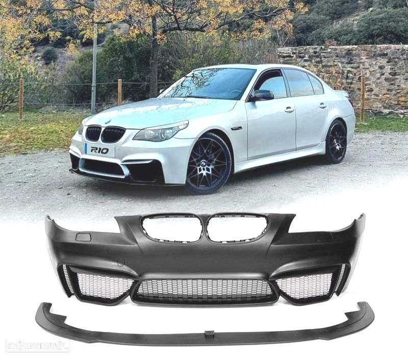 PARA-CHOQUES DIANTEIRO BMW E60 E61 03-10 LOOK M4 + LIP FRONTAL - 1
