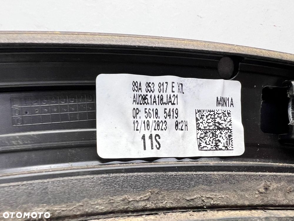 LISTWA Z BŁOTNIKA NAKŁADKA LEWY TYŁ AUDI Q4 E-TRON 89A853817E - 10