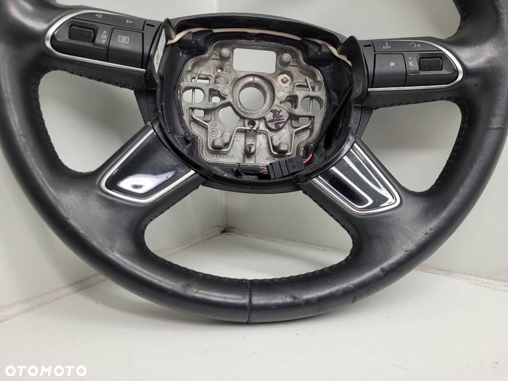 KIEROWNICA MULTIFUNKCYJNA SKÓRA CZARNA AUDI A6 C7 - 2