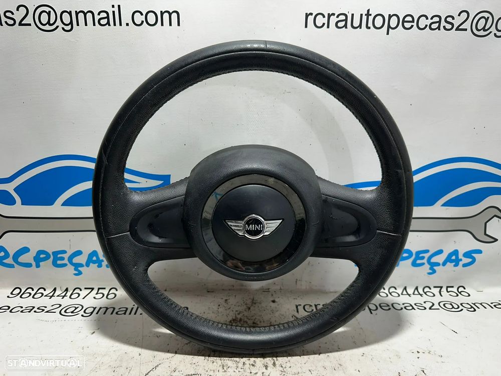 .Volante Pele Original Mini Cooper One R55 Clubman R56 R57 Cabrio R58 Coupe R59 Roadster R60 Countryman R61 Paceman 2752964 - 2