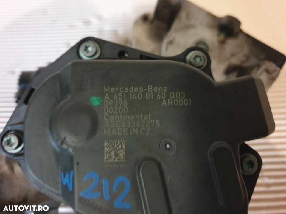 Egr mercedes e class w212 e250 cdi cod 6511400160 euro 5 cod 651 - 2