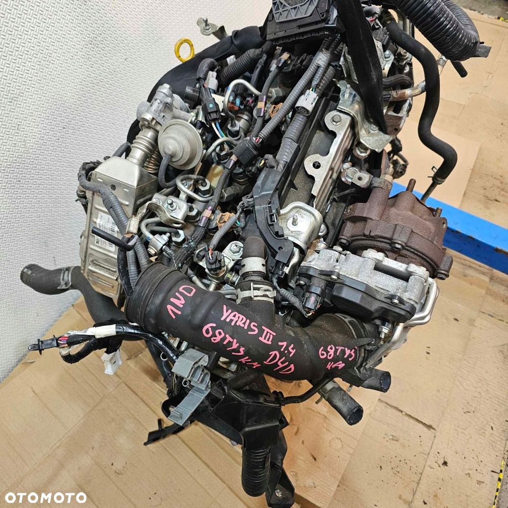 toyota yaris iii 1.4 d4d silnik motor kompletny 1nd - 10