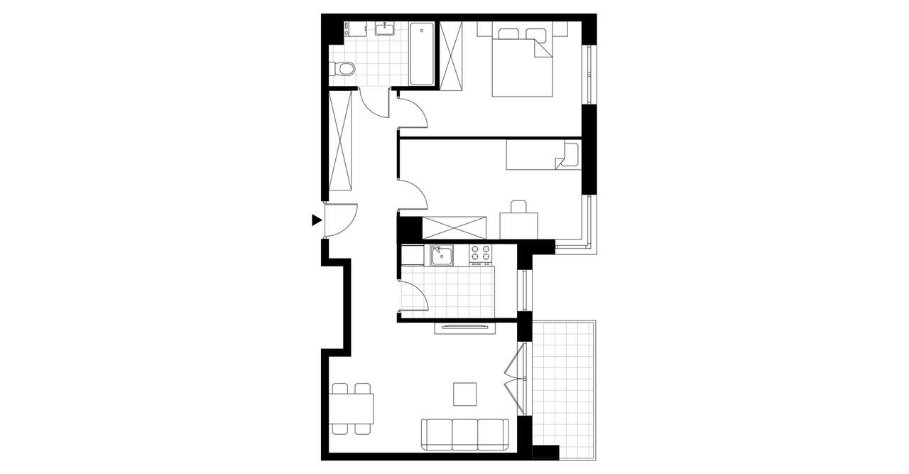 3-pokojowe mieszkanie 63m2 + balkon - Pełny obrazek: 4/12