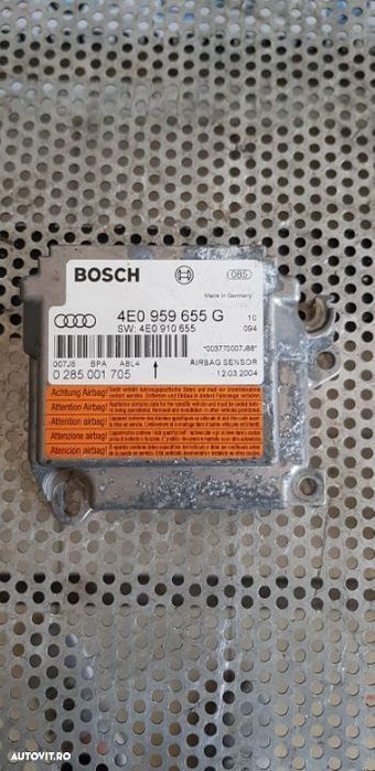 Calculator Modul Airbag Audi A8 An 2004-2008 Cod 4E0959655G - 1