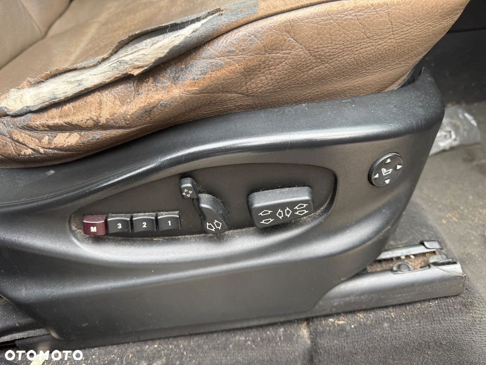 E53 x5 fotele boczki komplet komforty brązowe elektryki - 3