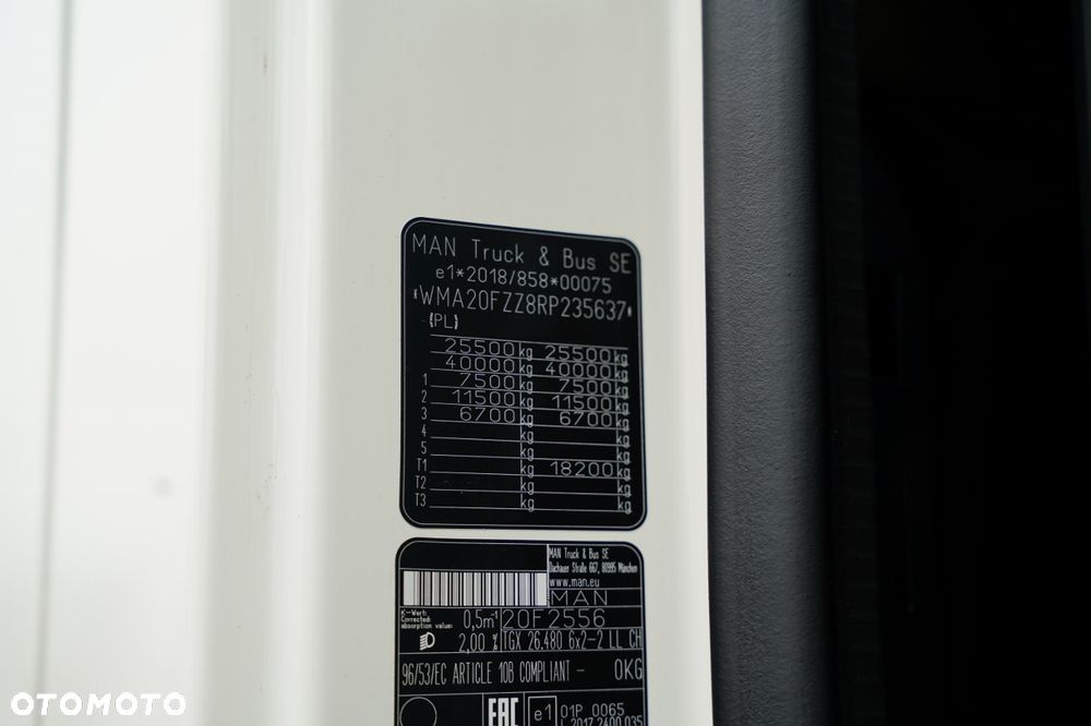 MAN TGX 26.480 / FIRANKA /  SOLÓWKA 7,75 M / OŚ PODNOSZONA / AUTOMAT / KAMERA / NAVI - 35