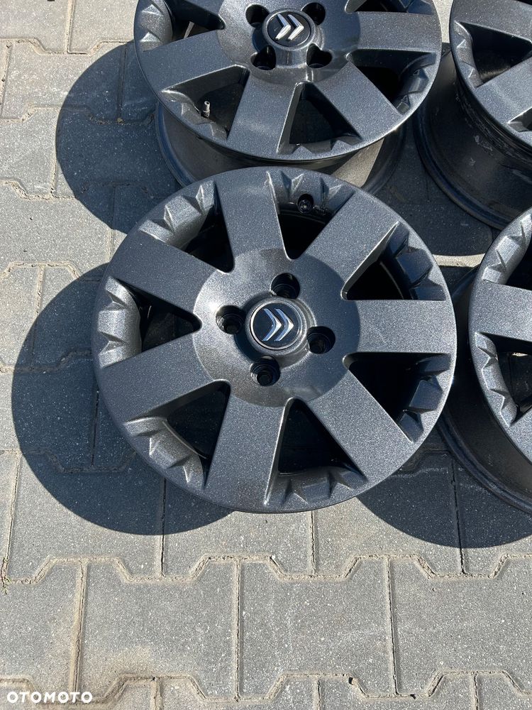 Alufelgi Citroen Peugeot 15 cali 4x108 oryginalne czarne - 9