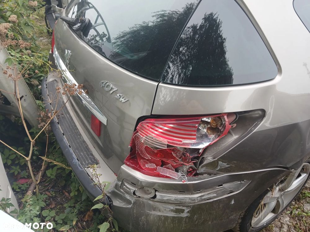 PEUGEOT 407 SW KDAC maska pokrywa silnika klapa bagażnika zderzak lampa reflektor pas przedni - 5