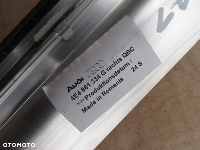 Audi A8 D3 lift long Roleta drzwi prawy tył 4E4861333G - 5