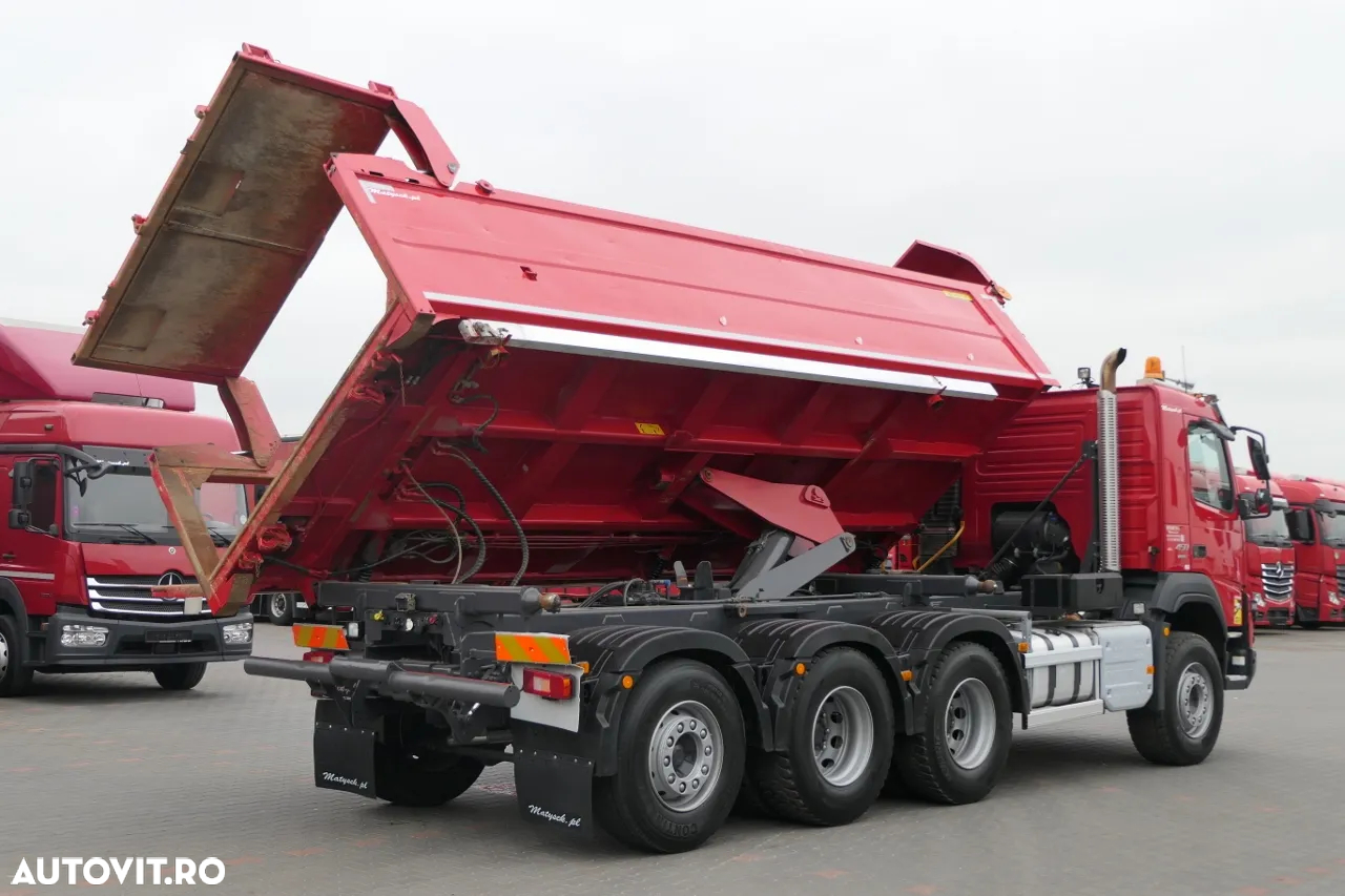Volvo FMX 450 / 8x4 / 2 PAGINI. CAMION BASCULANTE / TRIDEM / AXIE DE DIRECȚIE LIFTARE / BORDMATIC / HYDROCLAP / 2016 - 10